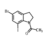 CAS#: 115666-44-9, 1-(5-Bromo-7-Iodo-2,3-Dihydro-1H-Indol-1-Yl)Ethanone