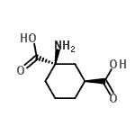 CAS 登录号：115730-36-4， (1R,3S)-1-氨基-1,3-环己烷二甲酸