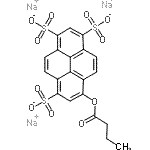 CAS 登录号：115787-82-1， 三钠8-(丁酰基氧基)-1,3,6-芘三磺酸酯
