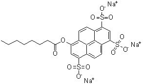 CAS#: 115787-84-3, Trisodium 8-(Octanoyloxy)-1,3,6-Pyrenetrisulfonate