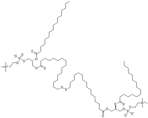 CAS 登录号：115868-53-6， 1-(17,18-二硫杂四三十烷二酰基)-二(2-棕榈酰甘油-3-磷酰胆碱)