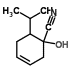 CAS 登录号：115886-66-3， 1-羟基-6-异丙基-3-环己烯-1-甲腈