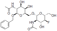 CAS 登录号：115973-78-9， 苄基2-乙酰氨基-6-O-(2-乙酰氨基-2,4-二脱氧-4-氟吡喃葡萄糖基)-2-脱氧吡喃半乳糖苷