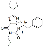CAS 登录号：116370-32-2， 3-(2-(4-氨基-3-(碘-125I)苯基)乙基)-8-环戊基-3,7-二氢-1-丙基-1H-嘌呤-2,6-二酮