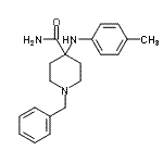 CAS 登录号：1164-22-3， 1-苄基-4-[(4-甲基苯基)氨基]-4-哌啶甲酰胺