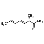 CAS 登录号：116454-34-3， (3S,4E,6E)-3-甲基-4,6-辛二烯-2-酮