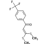 CAS 登录号：116609-87-1， 3,3-二(甲硫基)-1-[4-(三氟甲基)苯基]-2-丙烯-1-酮