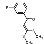 CAS#: 116609-89-3, 1-(3-Fluorophenyl)-3,3-Bis(Methylsulfanyl)-2-Propen-1-One