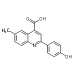 CAS 登录号：116734-15-7， 2-(4-羟基苯基)-6-甲基-4-喹啉羧酸
