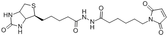 CAS 登录号:116919-18-7, N-生物素酰基-N'-(马来酰亚胺基己酰)肼