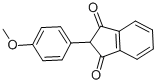 CAS 登录号：117-37-3， 2-(4-甲氧基苯基)茚-1,3-二酮