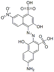 CAS 登录号：117-69-1， (4Z)-4-[(6-氨基-1-羟基-3-磺基萘-2-基)亚肼基]-7-硝基-3-氧代萘-1-磺酸