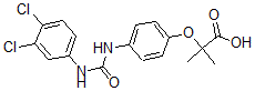 CAS#: 117011-50-4, 2-[4-[(3,4-Dichlorophenyl)Carbamoylamino]Phenoxy]-2-Methylpropanoic Acid