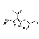 CAS 登录号：117173-96-3， 3-肼基-5-异丙氧基-1H-吡唑-4-羧酸