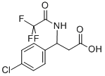 CAS 登录号：117291-25-5， 3-(4-氯苯基)-3-[(2,2,2-三氟乙酰基)氨基]丙酸