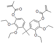 CAS 登录号：117381-44-9， 2,2'-(4-甲基丙烯酰氧基二乙氧基苯基)丙烷