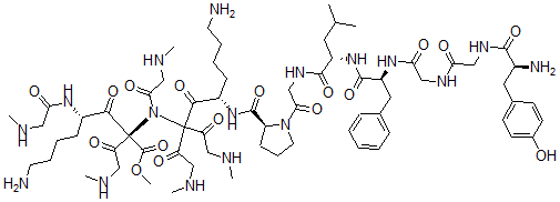 CAS#: 117397-70-3, Gly-pro-(lys-sar-sar-sar)2-ome-leu-enkephalin