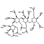 CAS 登录号：117399-51-6， (5Xi)-2-乙酰氨基-3,4,6-三-O-乙酰基-2-脱氧-beta-D-来苏-己糖吡喃糖苷-(1->4)-(5Xi)-2-乙酰氨基-3,6-二-O-乙酰基-2-脱氧-beta-D-来苏-己糖吡喃糖苷-(1->4)-(5Xi)-2-乙酰氨基-3,6-二-O-乙酰基-2-脱氧-beta-D-来苏-己糖吡喃糖苷-(1->4)-(5Xi)-2-乙酰氨基-1,3,6-三-O-乙酰基-2-脱氧-beta-D-来苏-吡喃己糖