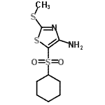 CAS#: 117420-90-3, 5-(Cyclohexylsulfonyl)-2-(Methylsulfanyl)-1,3-Thiazol-4-Amine