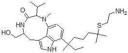 CAS 登录号：117490-45-6， 26-(2'-氨基乙基硫基)四氢杀鱼菌素A-2
