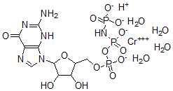 CAS 登录号：117604-44-1， 四水合(5'-脒基咪唑二磷酸单酸酐)-铬酸盐氢