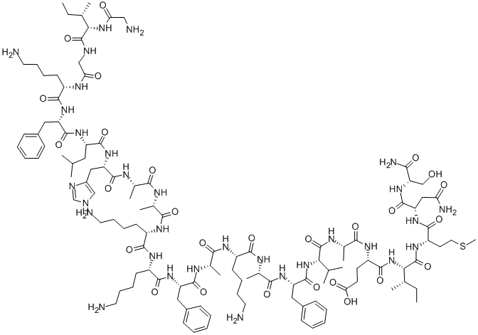 CAS 登录号：117665-48-2， (丙氨酰8,13,18)-马盖宁酰胺 II