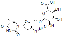 CAS#: 117675-21-5, 3'-Azido-3'-Deoxy-5'-O-beta-Glucopyranuronosylthymidine