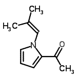 CAS 登录号：117783-47-8， 1-[1-(2-甲基-1-丙烯-1-基)-1H-吡咯-2-基]乙酮