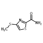 CAS 登录号：117884-17-0， 4-(甲硫基)-1,3-噻唑-2-甲酰胺