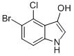 CAS 登录号：117887-41-9， 5-溴-4-氯-1H-吲哚-3-醇