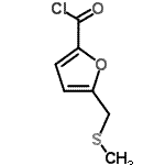 CAS 登录号：117920-28-2， 5-[(甲硫基)甲基]-2-糠酰氯
