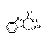 CAS 登录号：117953-91-0， N,N-二甲基-1-(2-丙炔-1-基)-1H-苯并咪唑-2-胺