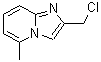 CAS 登录号：118000-39-8， 2-(氯甲基)-5-甲基咪唑并[1,2-a]吡啶