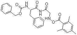 CAS 登录号：118292-30-1， N-[(苯基甲氧基)羰基]-L-苯丙氨酰-N-[(2,4,6-三甲基苯甲酰)氧基]-甘氨酰胺