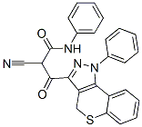 CAS#: 118315-13-2, 2-Cyano-3-(1,4-Dihydro-1-Phenyl-(1)-Benzothiopyrano(4,3-c)Pyrazol-3-Yl)-3-Oxo-N-Phenylpropanamide