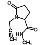 CAS 登录号：118315-89-2， N-甲基-5-氧代-1-(2-丙炔-1-基)脯氨酰胺