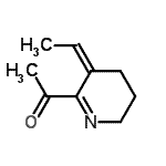 CAS 登录号：118355-72-9， 1-[(3Z)-3-亚乙基-3,4,5,6-四氢-2-吡啶基]乙酮