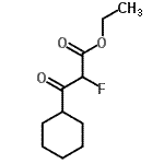 CAS 登录号：118460-46-1， 乙基3-环己基-2-氟-3-氧代丙酸酯
