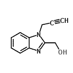 CAS 登录号：118469-11-7， [1-(2-丙炔-1-基)-1H-苯并咪唑-2-基]甲醇