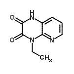 CAS 登录号：118470-93-2， 4-乙基-1,4-二氢吡啶并[2,3-b]吡嗪-2,3-二酮