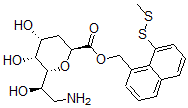 CAS#: 118715-08-5, (8-(Methyldithio)-1-Naphthyl)Methyl-8-Amino-2,6-Anhydro-3,8-Dideoxyoctonate