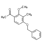 CAS 登录号：118824-96-7， 1-[4-(苄氧基)-2-甲氧基-3-甲基苯基]乙酮