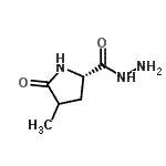 CAS 登录号：119074-74-7， (2S)-4-甲基-5-氧代-2-吡咯烷甲酰肼