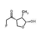 CAS 登录号：119232-95-0， 2-氟-1-[(3R,4S,5R)-5-羟基-4-甲基四氢-3-呋喃基]乙酮