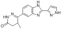 CAS 登录号：119322-27-9， 6-[(2E)-2-(1,2-二氢吡唑-3-亚基)苯并咪唑-5-基]-5-甲基-4,5-二氢-2H-哒嗪-3-酮