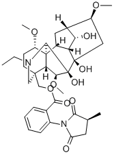 CAS 登录号：119347-24-9， 14-去乙酰基裸茎翠雀花碱