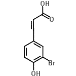 CAS 登录号：119405-32-2， 3-(3-溴-4-羟基苯基)丙烯酸