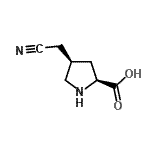 CAS 登录号：119595-96-9， (4R)-4-(氰基甲基)-L-脯氨酸