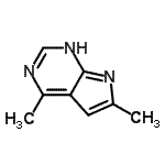 CAS#: 119707-35-6, 4,6-Dimethyl-1H-Pyrrolo[2,3-d]Pyrimidine