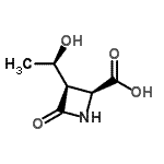 CAS 登录号：119720-14-8， (2S,3R)-3-[(1R)-1-羟基乙基]-4-氧代-2-吖丁啶羧酸